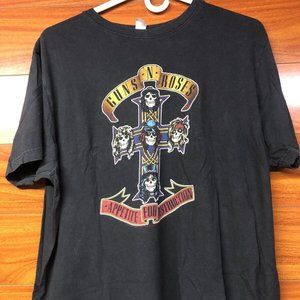 Guns N Roses Men's T Shirt Appetite for Destruction Sz Large